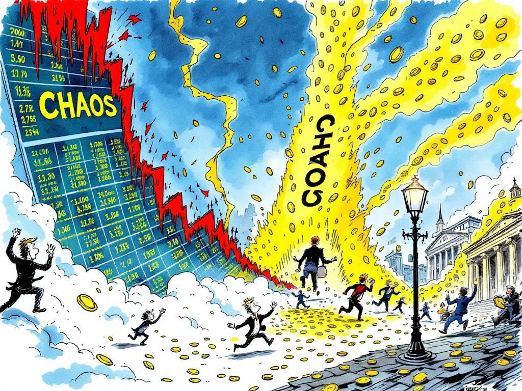 The stock market crash after Liberation Day tariff announcement