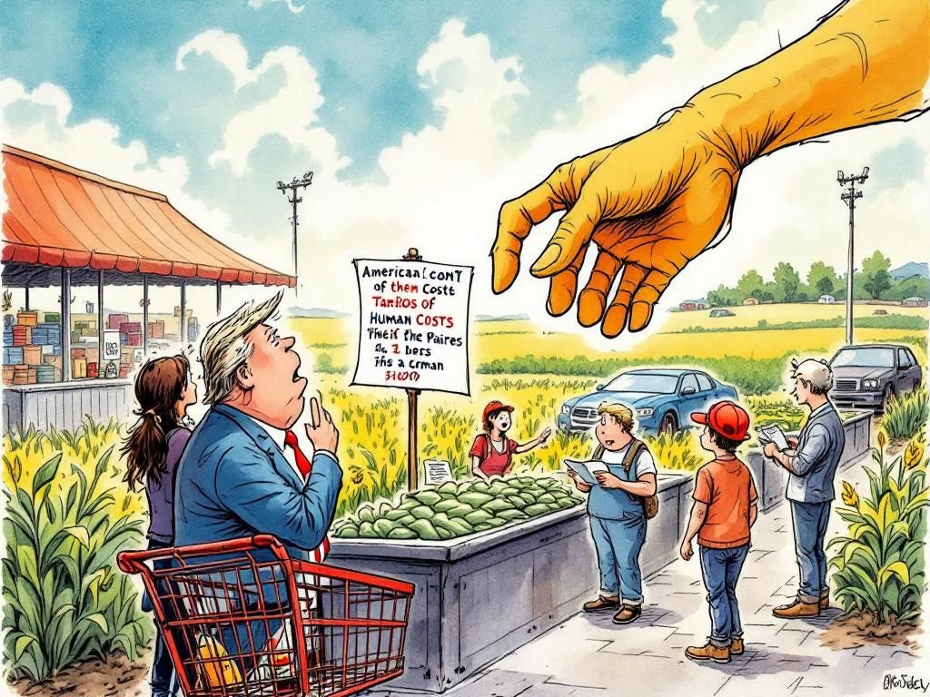 American families, farmers and workers paying the price of the tariff war